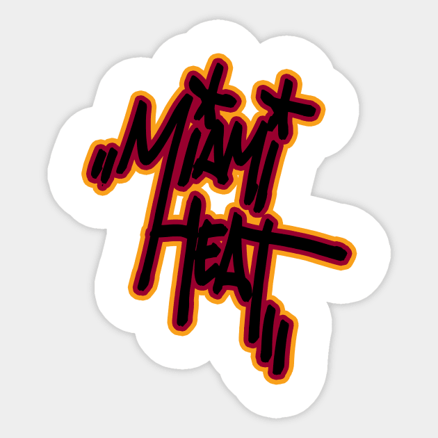 Miami Heat Sticker by Profi